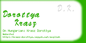 dorottya krasz business card